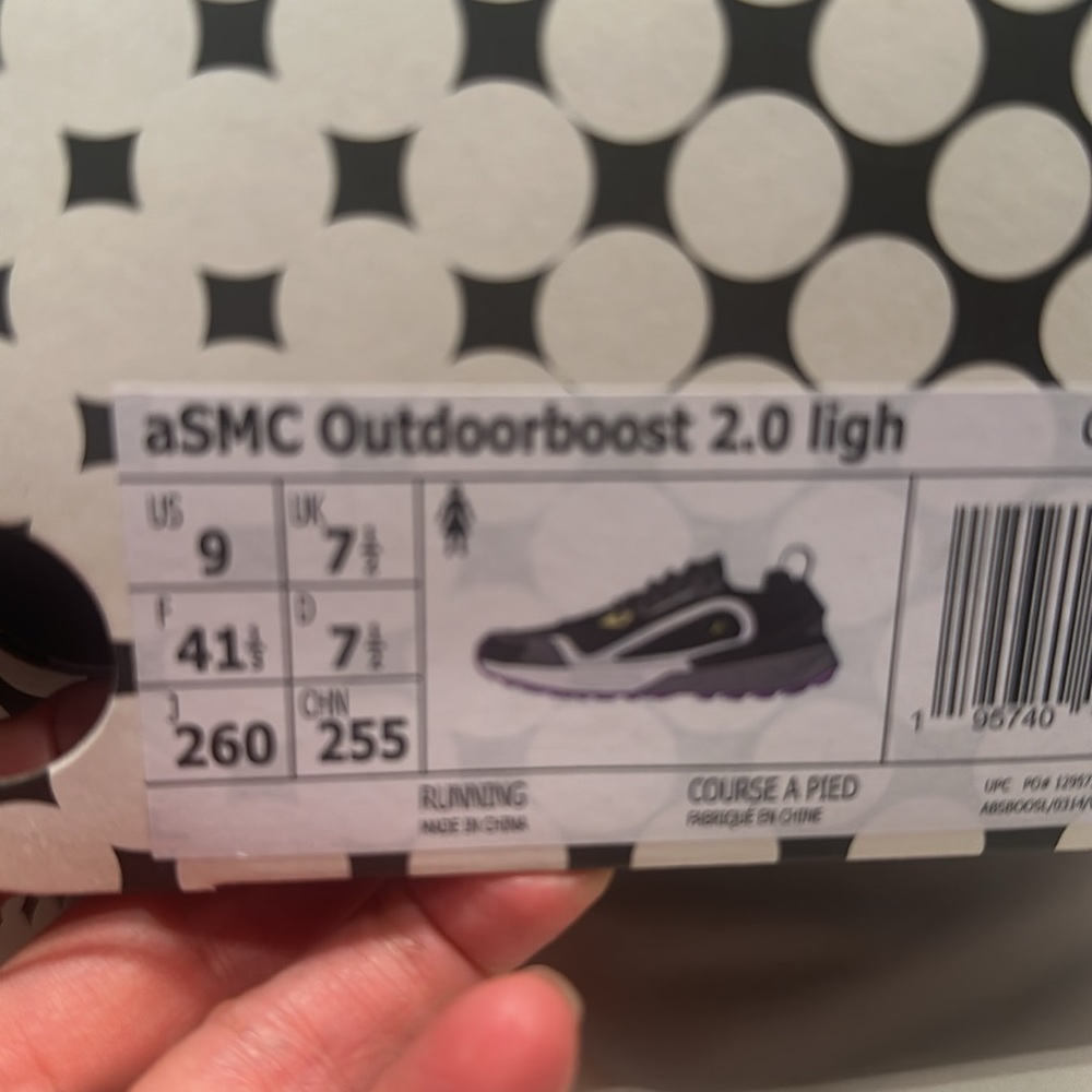 Adidas by Stella McCartney | Boost 2.0 Sneakers Black Purple & White 7 and 9 - Picture 5 of 11